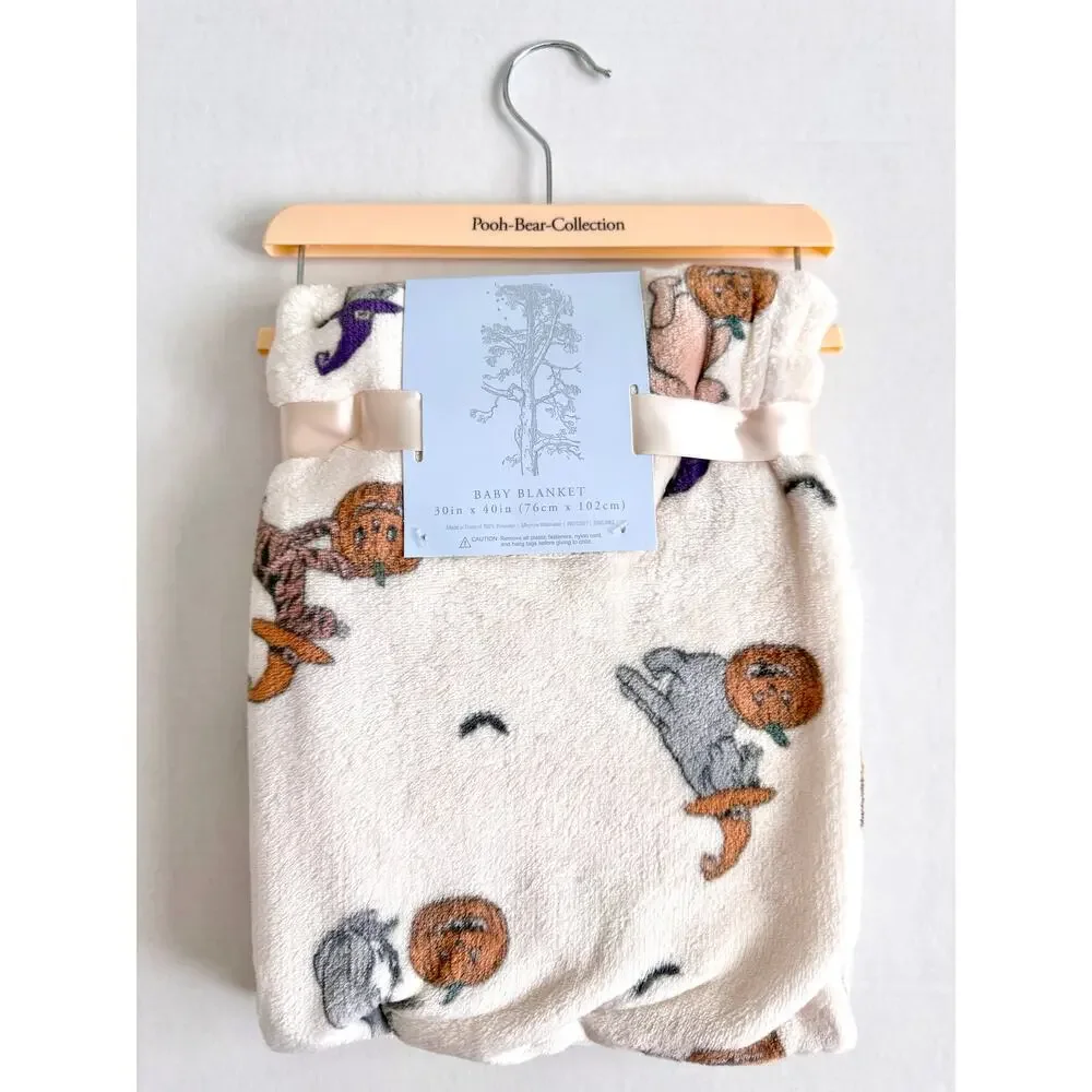 New Pooh Bear Collection Winnie The Pooh Halloween Fall Baby Blanket 30